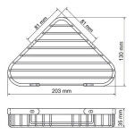 Полка металлическая угловая WasserKraft K-733
