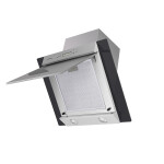 Каминная вытяжка Maunfeld Gloria 60 нержавеющая сталь/черное стекло