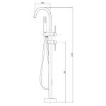 Смеситель для ванны Timo Saona 2300Y CR chrome