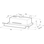 Встраиваемая вытяжка Krona Kamilla R 600 Inox