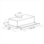 Встраиваемая вытяжка Lex Hubble 2M 600 Ivory Light