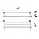 Полка для полотенца Schein Carving 7065042