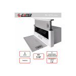 Встраиваемая вытяжка Exiteq EX-1075 white glass