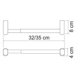 Держатель бумажных полотенец WasserKraft Berkel K-6891