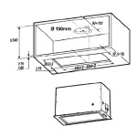 Встраиваемая вытяжка Elica Lane MBL/A/52
