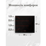 Встраиваемая индукционная варочная панель Monsher MHI 6006