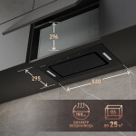 Встраиваемая вытяжка Weissgauff Aura 850 BL