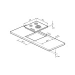 Встраиваемая газовая варочная панель Lex GVG 431 WH