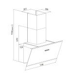 Каминная вытяжка Zugel ZHC501W