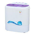 Стиральная машина Optima МСП-35 белая крышка/фиолетовые окна