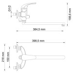 Смеситель для ванны WasserKraft Rossel 2802L хром