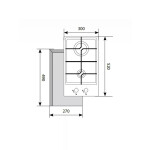 Встраиваемая газовая варочная панель Lex GVG 321 BL