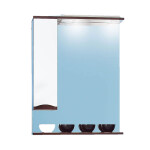 Зеркало-шкаф Бриклаер Токио 70 L венге/белый