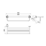 Полка для полотенец Timo Nelson 150058/00 chrome