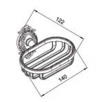 Мыльница-решетка настенная Hayta Gabriel Antic Brass 13904/ VBR