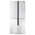 Холодильник Ginzzu NFK-500 белое стекло