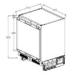 Встраиваемый холодильник Graude FK 80.1