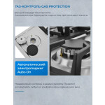 Встраиваемая газовая варочная панель Zugel ZGH451X