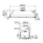 Встраиваемая вытяжка Jetair Viera Lux BL/A/72