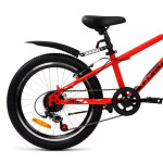 Велосипед Forward Unit 20 2.0 красный/черный 2022 г 10,5" IBK22FW20061