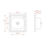 Кухонная мойка Matteo 5050 Q Laguna 1