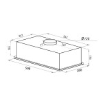 Встраиваемая вытяжка HOMSair Camelia Power 60 нержавеющая сталь