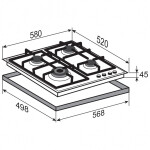 Встраиваемая газовая варочная панель Zigmund & Shtain M 26.6 I