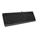 Клавиатура A4Tech FK 10 черный/серый