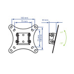 Кронштейн для телевизора Kromax Vega 6 black