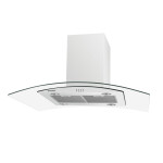 Островная вытяжка Maunfeld Ancona PlusA 90 белый/прозрачное стекло