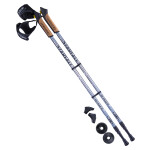 Палки для скандинавской ходьбы Berger Starfall 77-135 серый/чёрный/белый