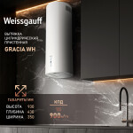 Каминная вытяжка Weissgauff Gracia WH