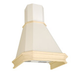 Каминная вытяжка Elikor Пергола 60П-650-П3Л бежевый/дуб неокрашенный