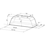 Встраиваемая вытяжка Krona Ameli Light 600 Inox PB