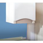 Зеркало-шкаф Бриклаер Токио 60 R светлая лиственница/белый