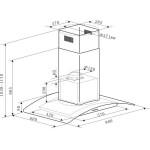 Островная вытяжка Maunfeld Ancona PlusA 90 черный/черное стекло