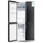 Холодильник Ginzzu NFK-500 черное стекло