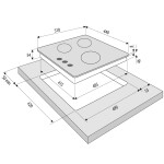 Встраиваемая газовая варочная панель Krona GALILEO 45 BL