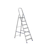 Стремянка Алюмет 7 ступеней алюминиевая матовая