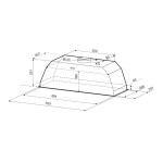 Встраиваемая вытяжка Krona Ameli PB 600 Black