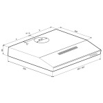 Вытяжка Krona Jessica slim PB 500 black