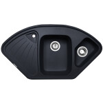 Кухонная мойка Zigmund & Shtain ECKIG 1000.2 темная скала