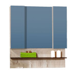 Зеркальный шкаф Бриклаер Карибы 100 дуб кантри/венге