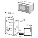 Встраиваемая микроволновая печь Maunfeld MBMO.20.8GW