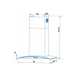 Каминная вытяжка Cata CG5-T600 X