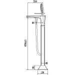 Смеситель для ванны Timo Helmi 4000/00-16Y-CR chrome/white