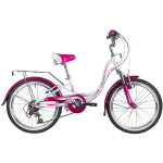 Велосипед Novatrack 20AH6V.ANGEL.WT9 белый 134078