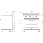 Газовая плита Lofra RNMG 96 GVGT/CI