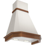 Каминная вытяжка Elikor Камин Грань 60П-650-П3Л бежевый без обрамления