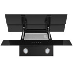 Каминная вытяжка Maunfeld Manchester Light 90 черное стекло